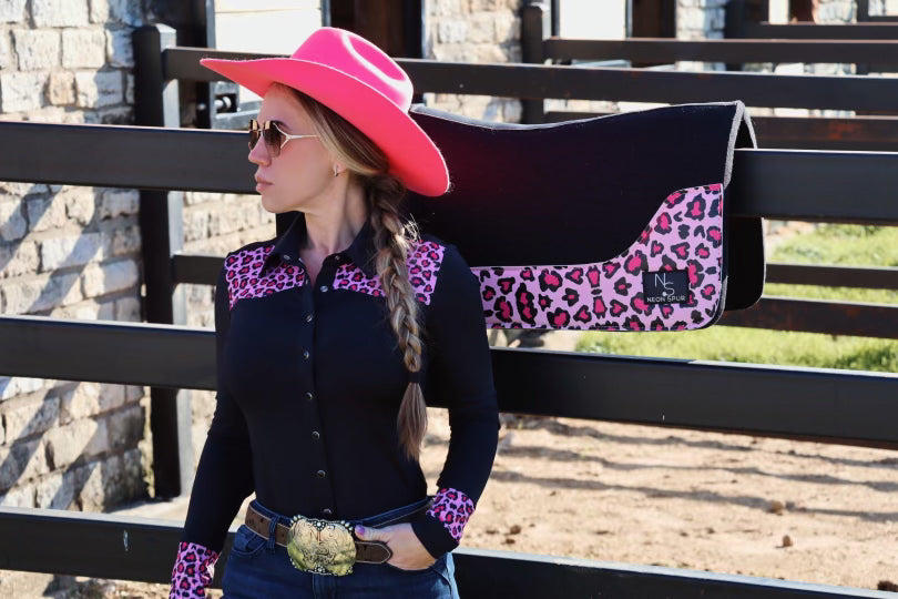 Catty Cowgirl Western Pearl Snap Rodeo Shirt - Concordia Style Boutique