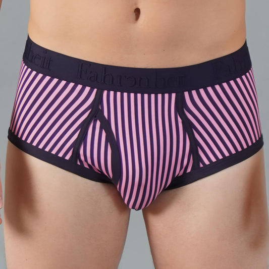 Wayne Brief | Vertical Stripe Pink/Navy - Concordia Style Boutique