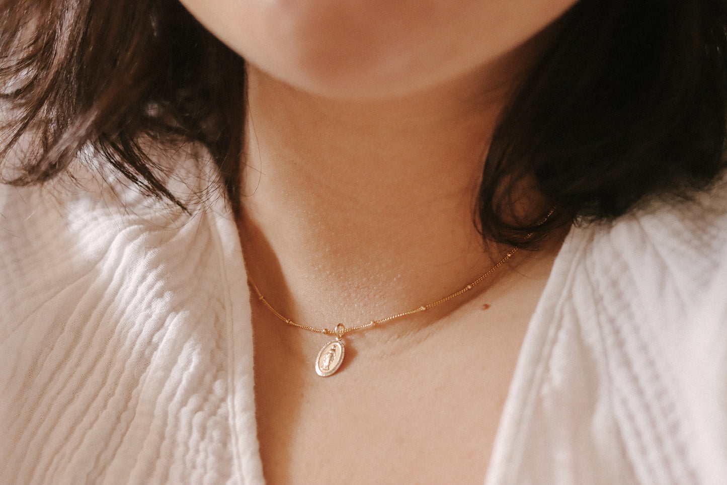 Dainty Miraculous Medal Necklace