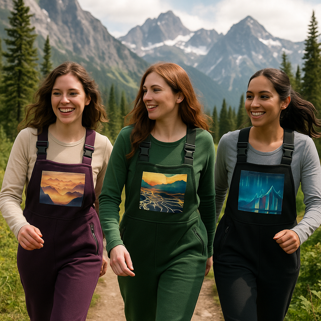 Braided River Fleece Overalls