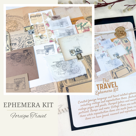 Foreign Travel Ephemera Kit - Premium Coordinated Kits from A House of Books - Just $24.99! Shop now at Concordia Style Boutique