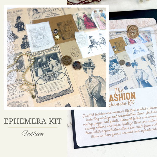 Fashion Ephemera Kit - Premium Coordinated Kits from A House of Books - Just $24.99! Shop now at Concordia Style Boutique