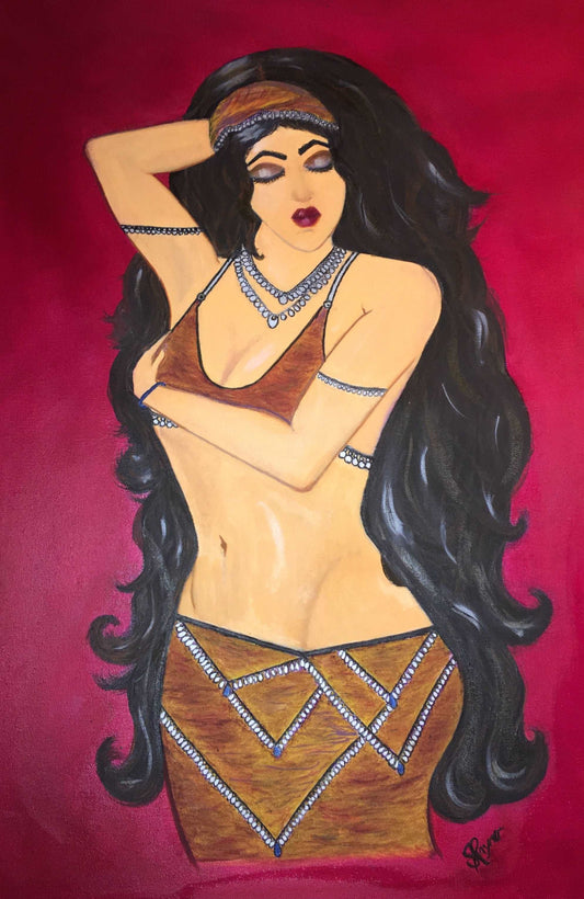 Belly Dancer Canvas Prints