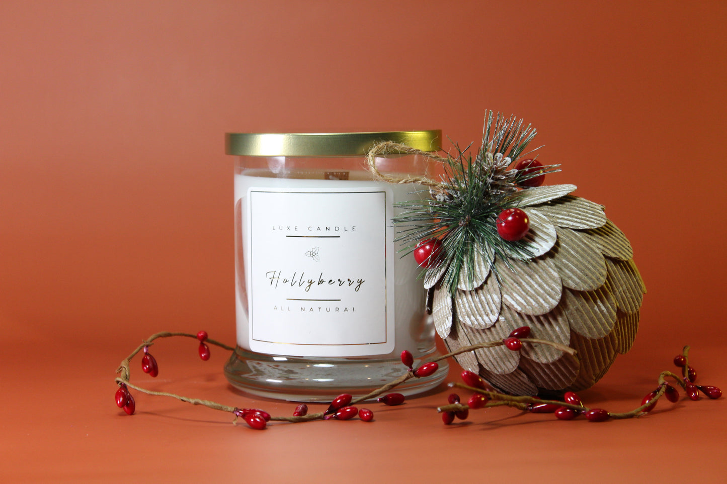 Hollyberry • Luxe Natural Coconut Wax Candle