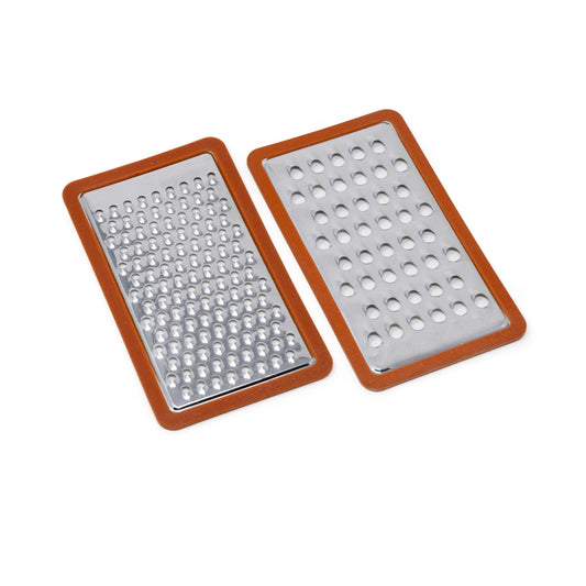 Stainless Steel Graters or Shredders, 2 Pack for 4 Tray Bamboo Cutting Board - Concordia Style Boutique