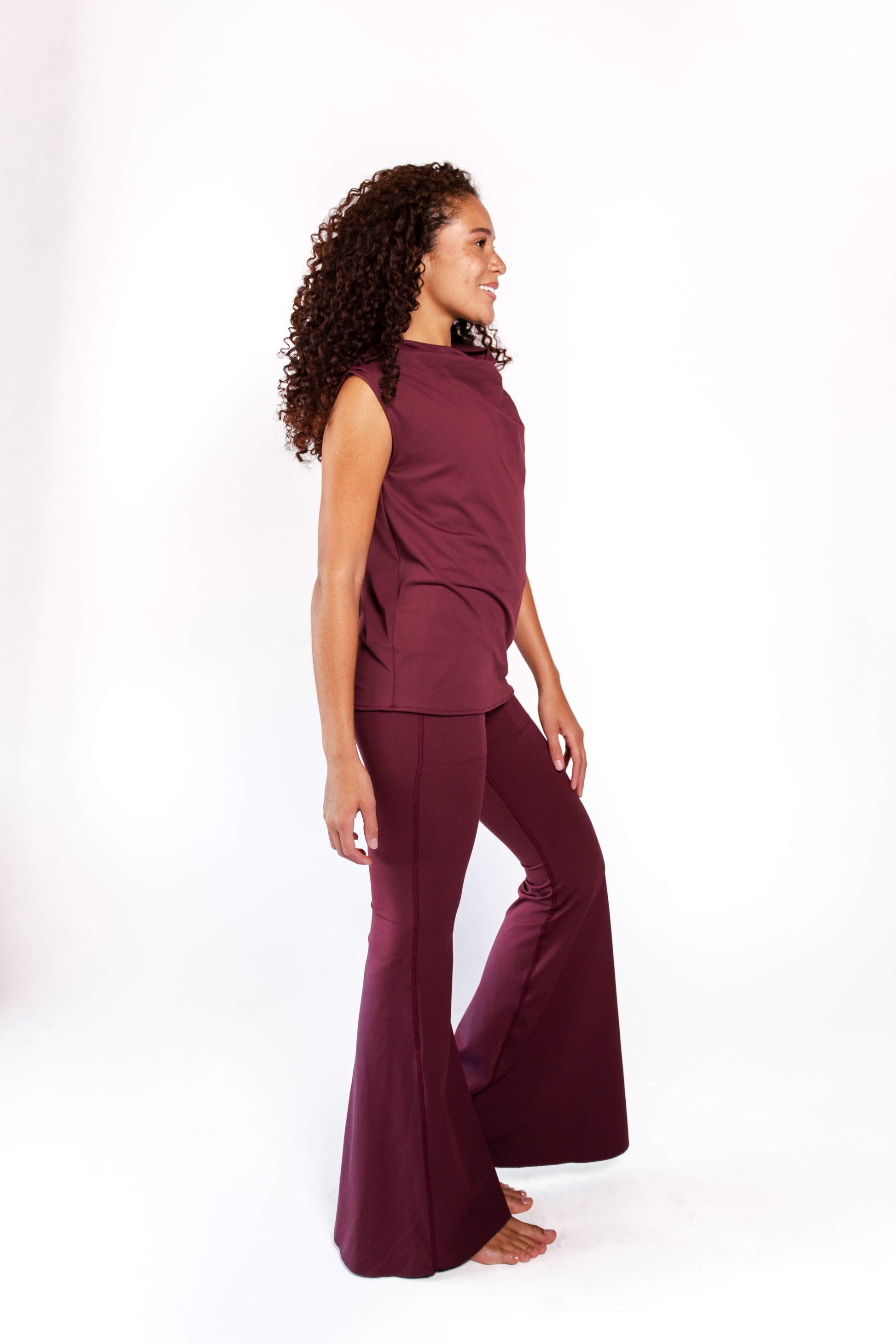 Goddess Tank - Maroon - Concordia Style Boutique