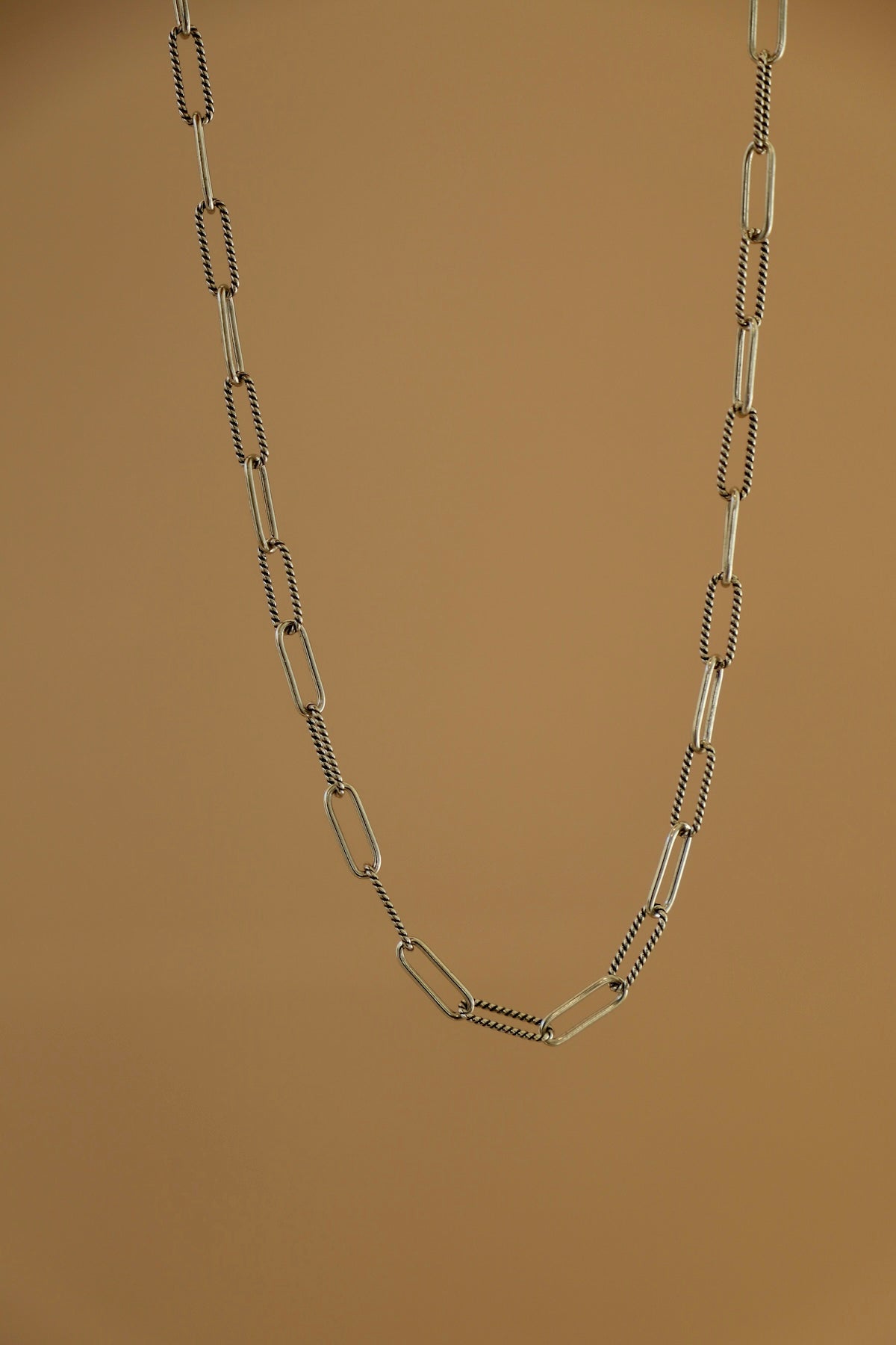 CECILIA PAPERCLIP CHAIN - ANTIQUE SILVER - Concordia Style Boutique