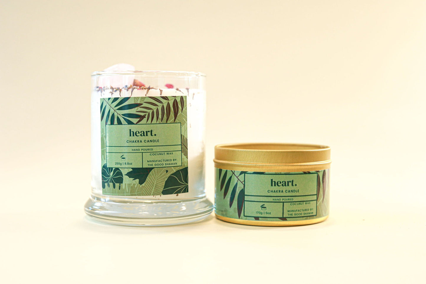 Heart Chakra Luxe Natural Coconut Wax Scented Candle