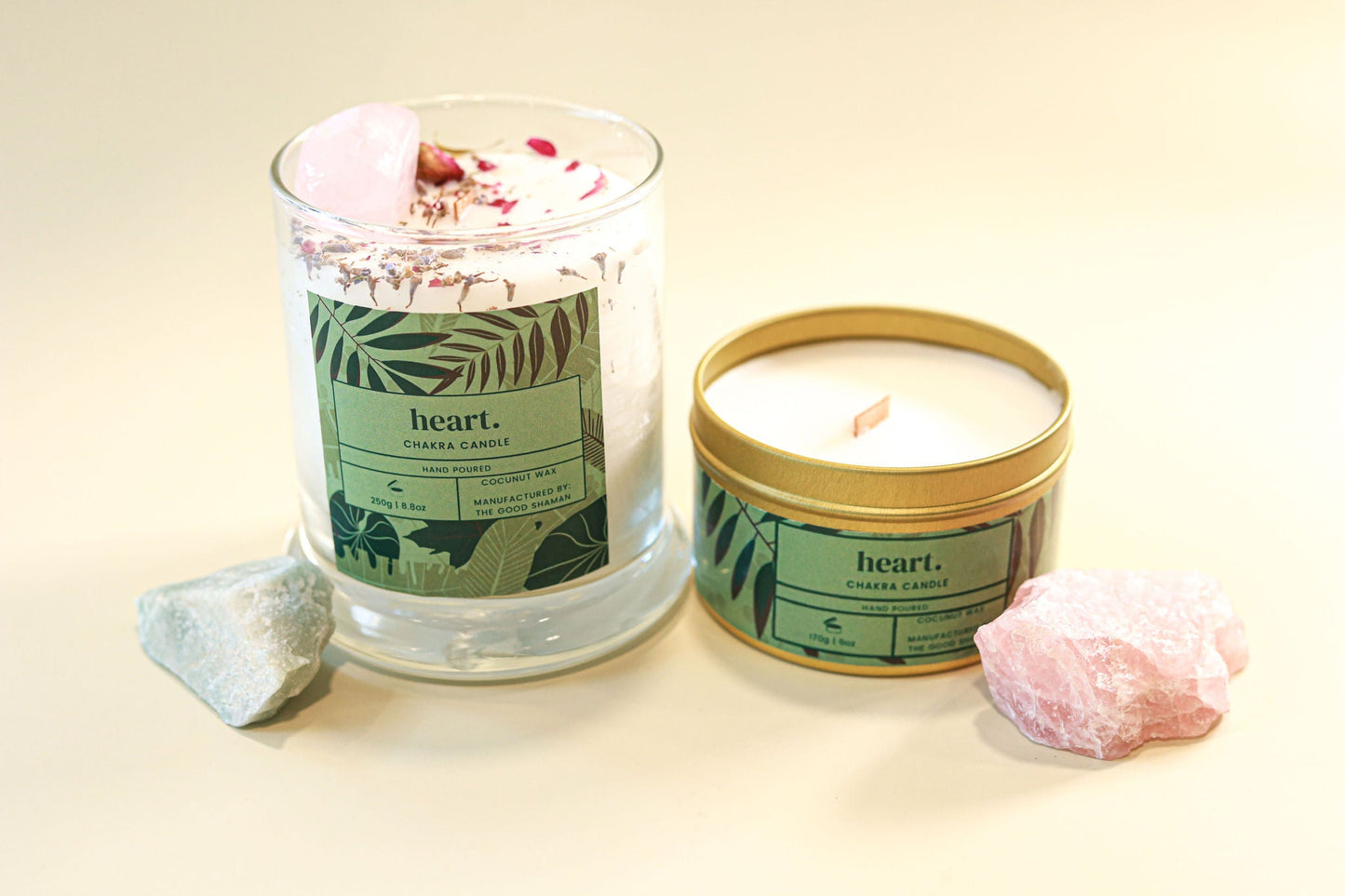 Heart Chakra Luxe Natural Coconut Wax Scented Candle