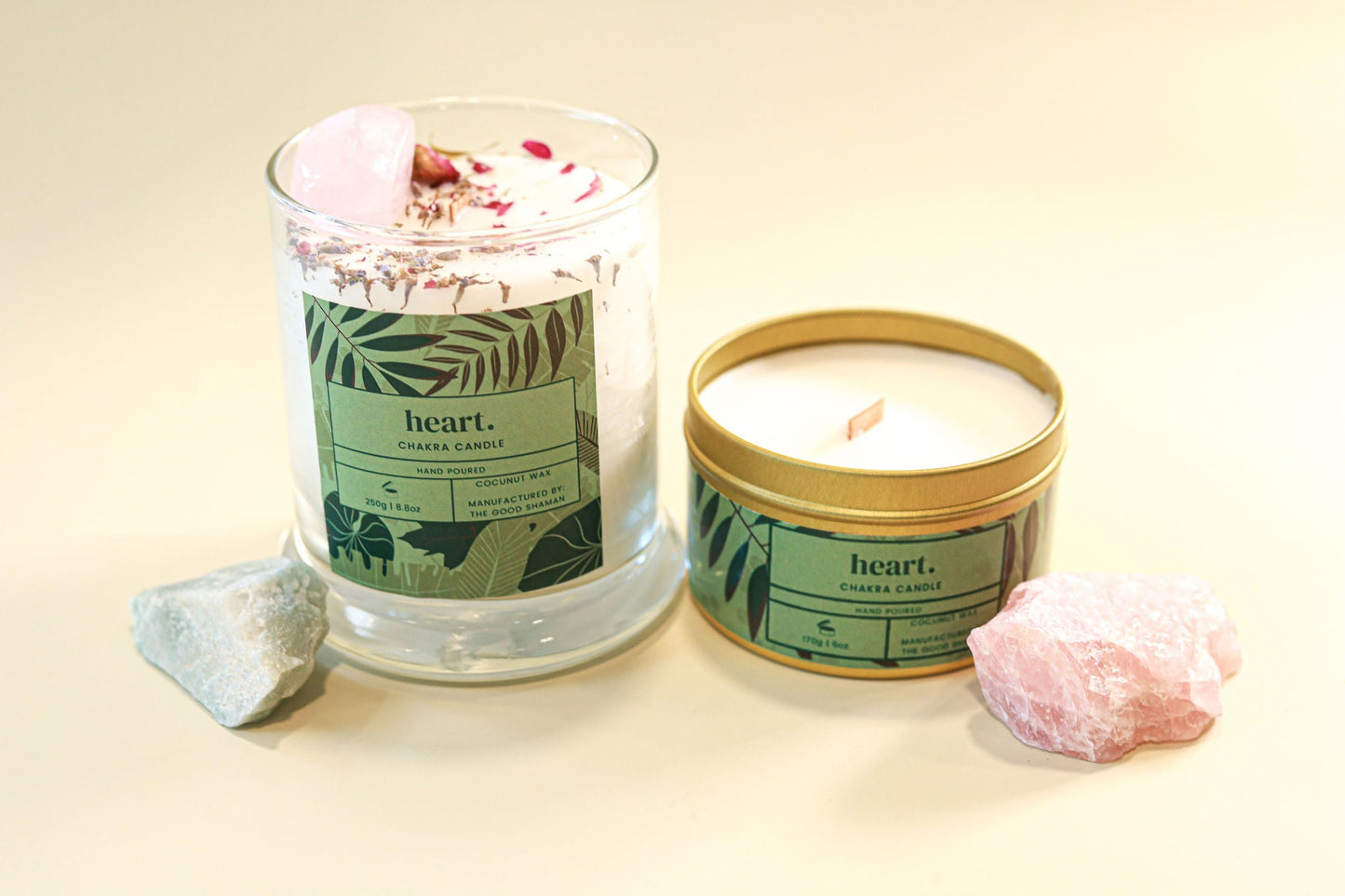 Heart Chakra Luxe Natural Coconut Wax Scented Candle