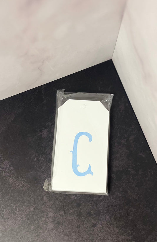 C Initial Hang Tags