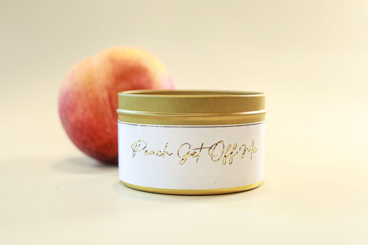 Peach Get Off Me - Luxe Hand-Poured Natural Coconut Wax Candle