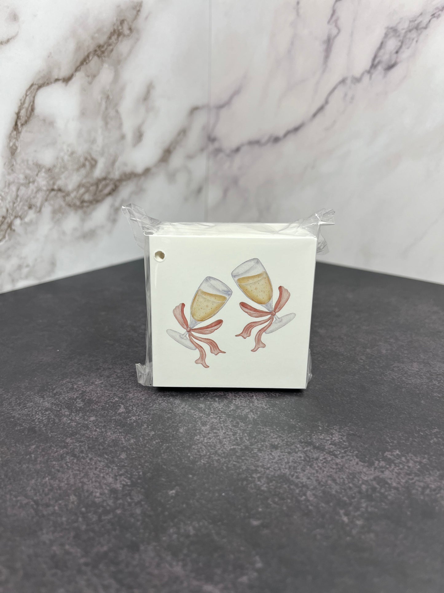 Champagne Folded Hang Tags