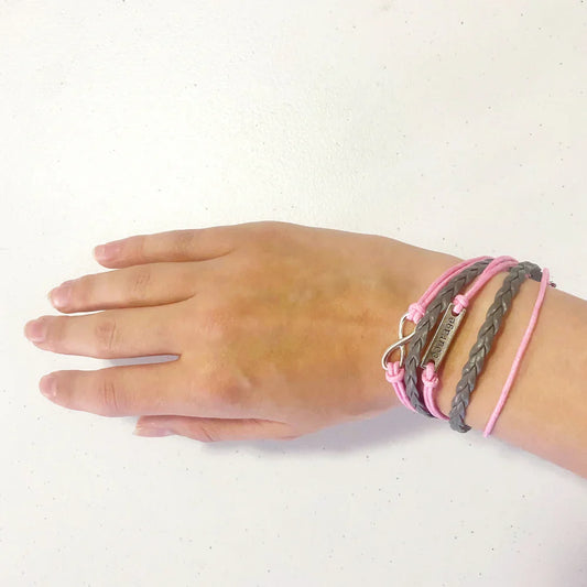 Breast Cancer BCA Hope Leather Bracelets | Breast Cancer Awareness - Concordia Style Boutique