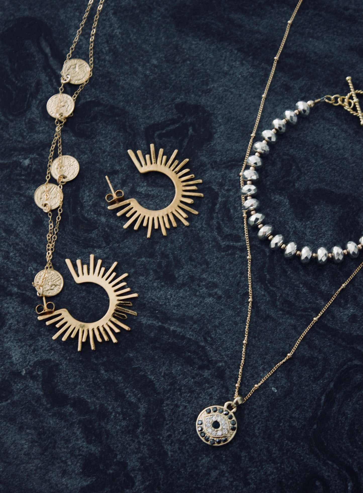 SUN SILHOUETTE HOOPS - Concordia Style Boutique