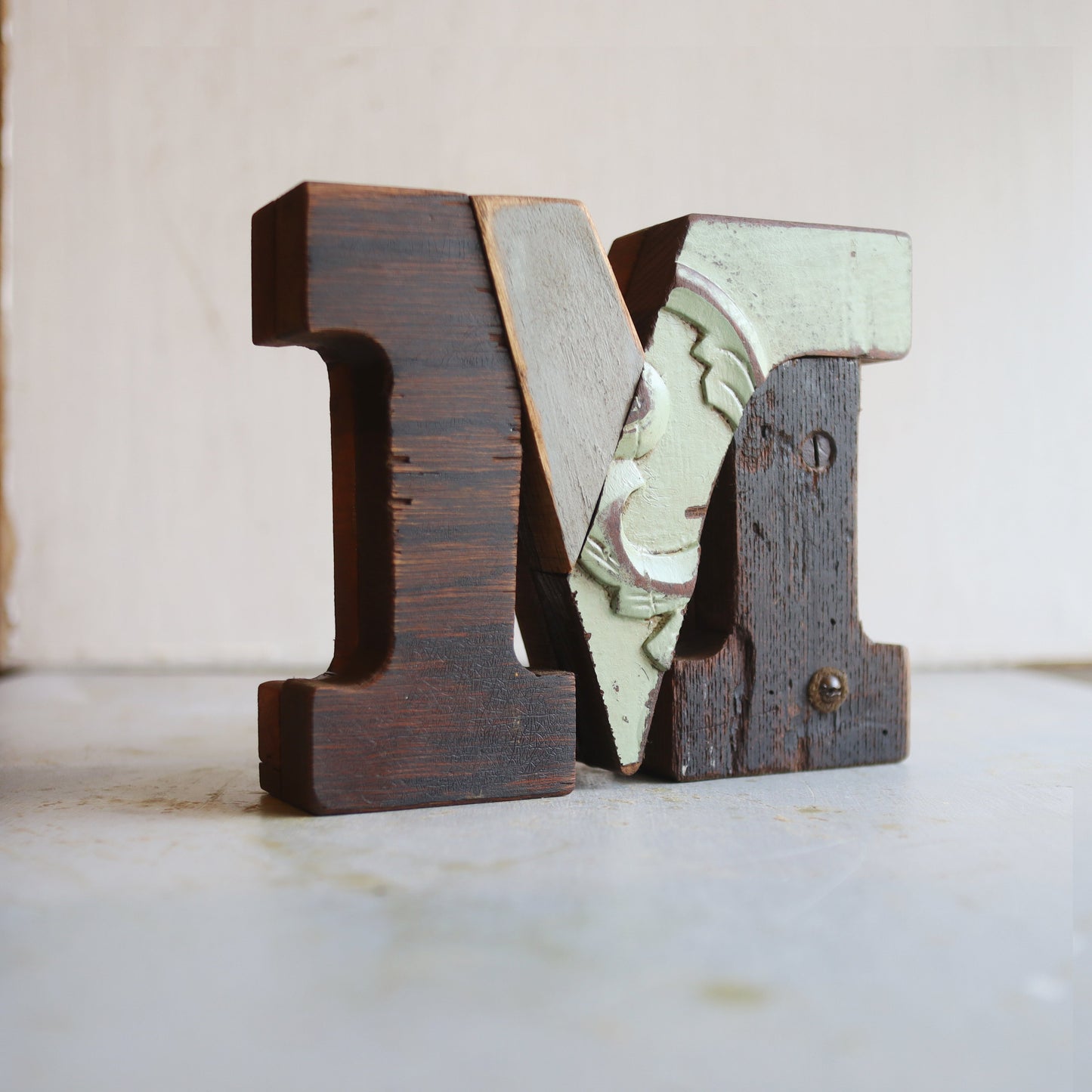 Reclaimed Wooden Letters