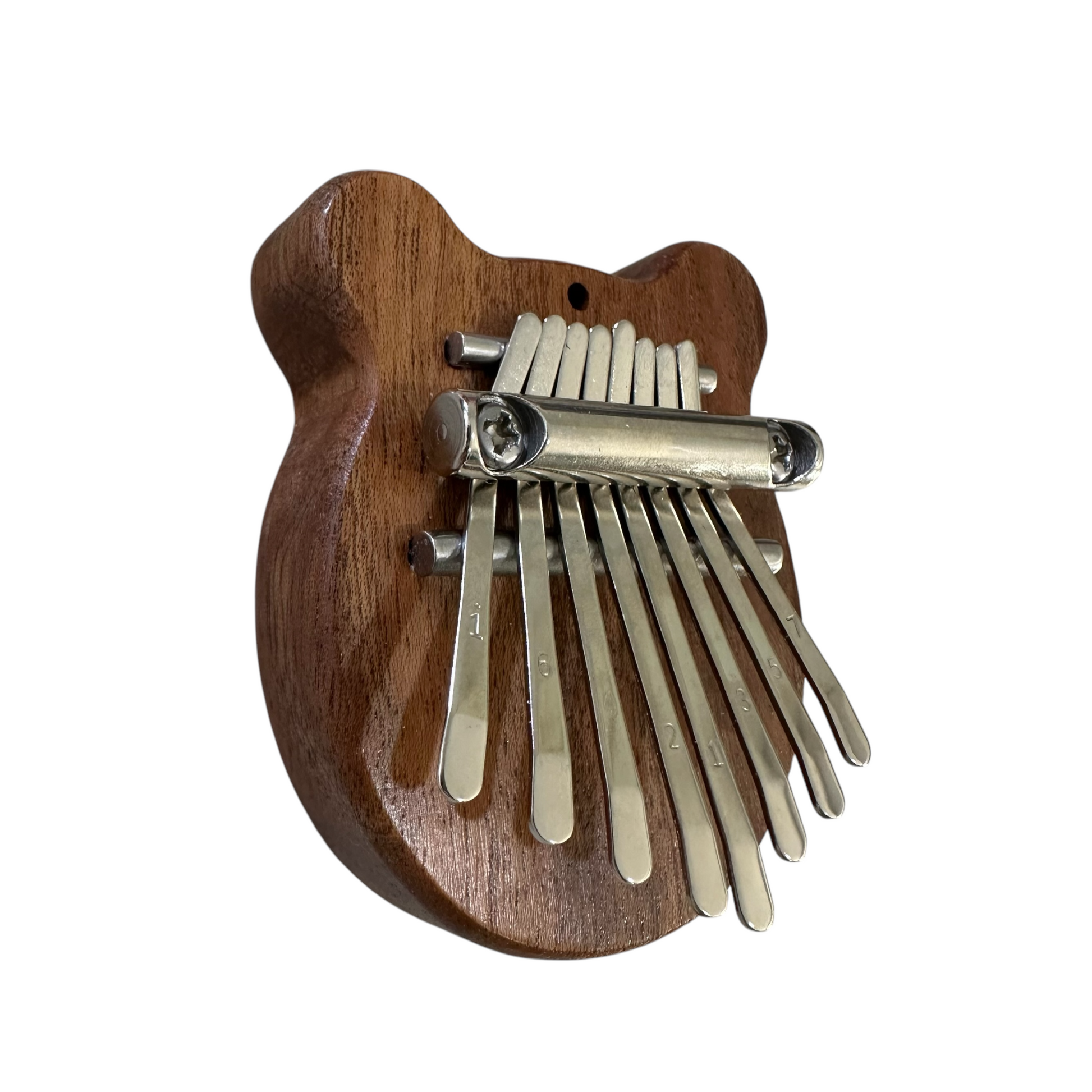 Mini Bear-Shaped Wooden Kalimba – 8-Key Thumb Piano - Concordia Style Boutique