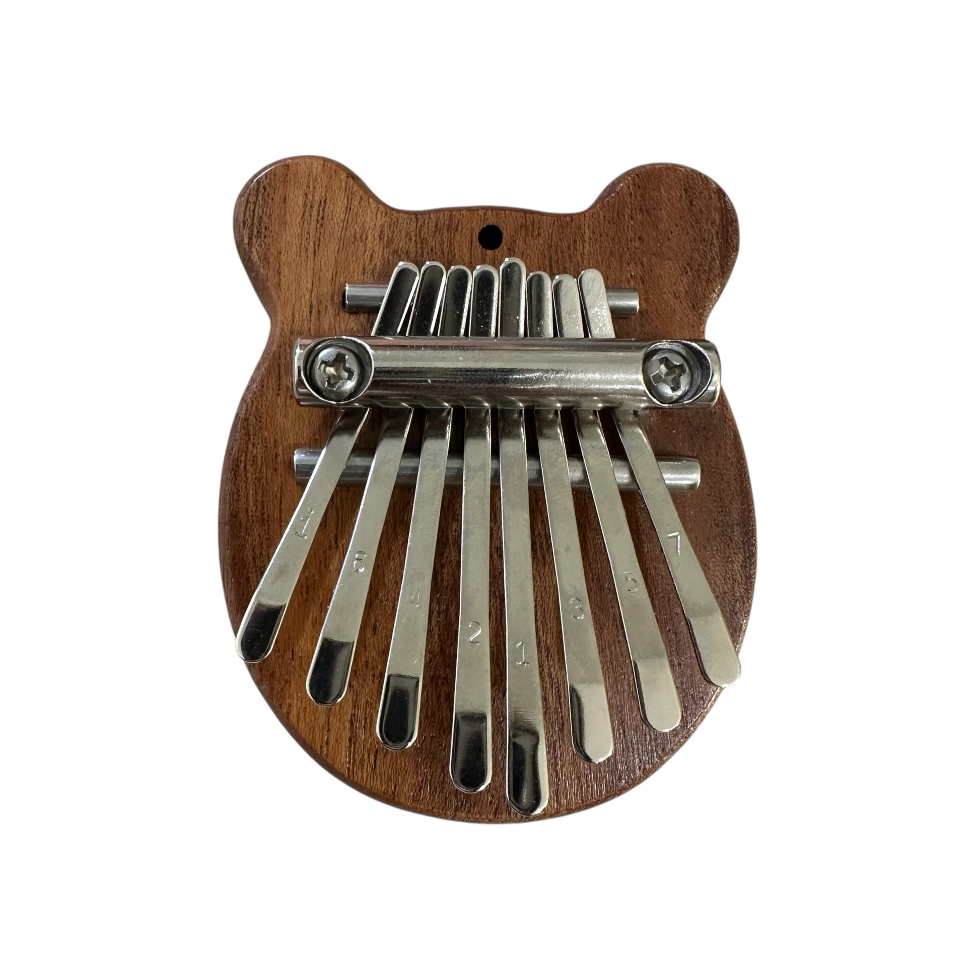 Mini Bear-Shaped Wooden Kalimba – 8-Key Thumb Piano - Concordia Style Boutique