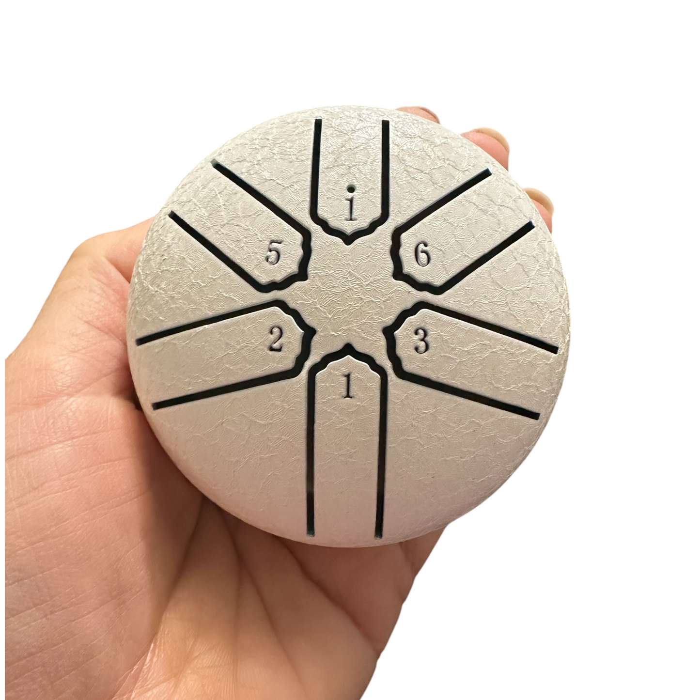 Mini Steel Rain Drum – 3-Inch Percussion Instrument with Mallet (White) - Concordia Style Boutique