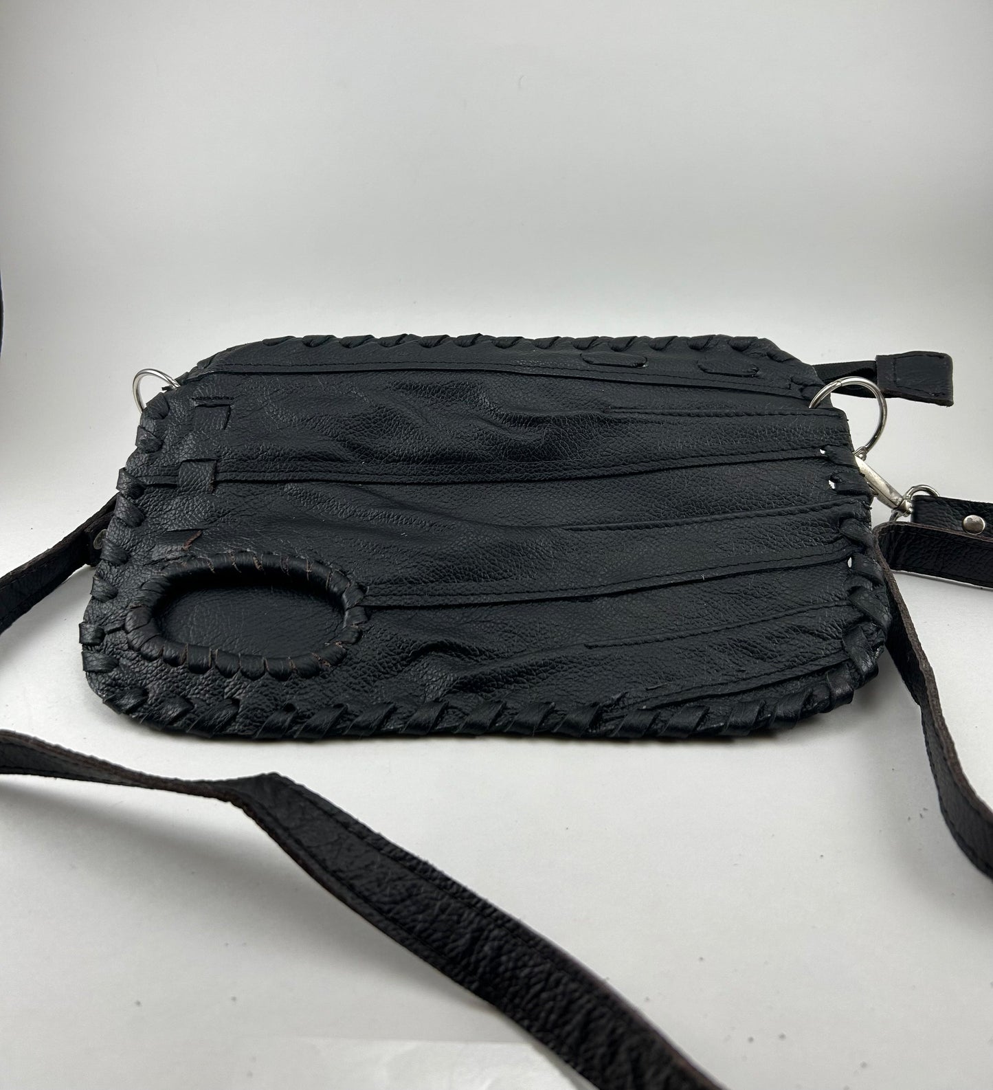 Black Finger Glove Purse - Blank No Patch