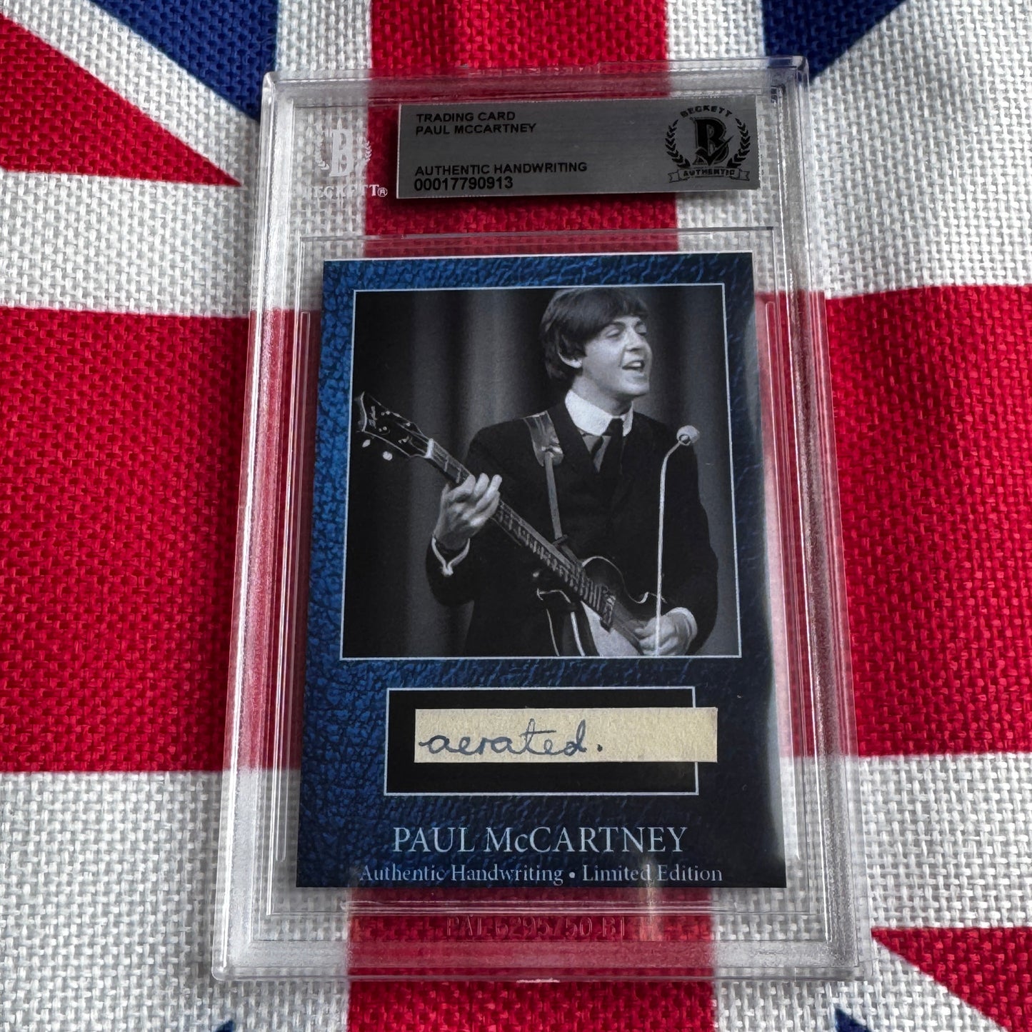 Paul McCartney Beckett Encapsulated Handwriting Removed From His Highschool Notebook