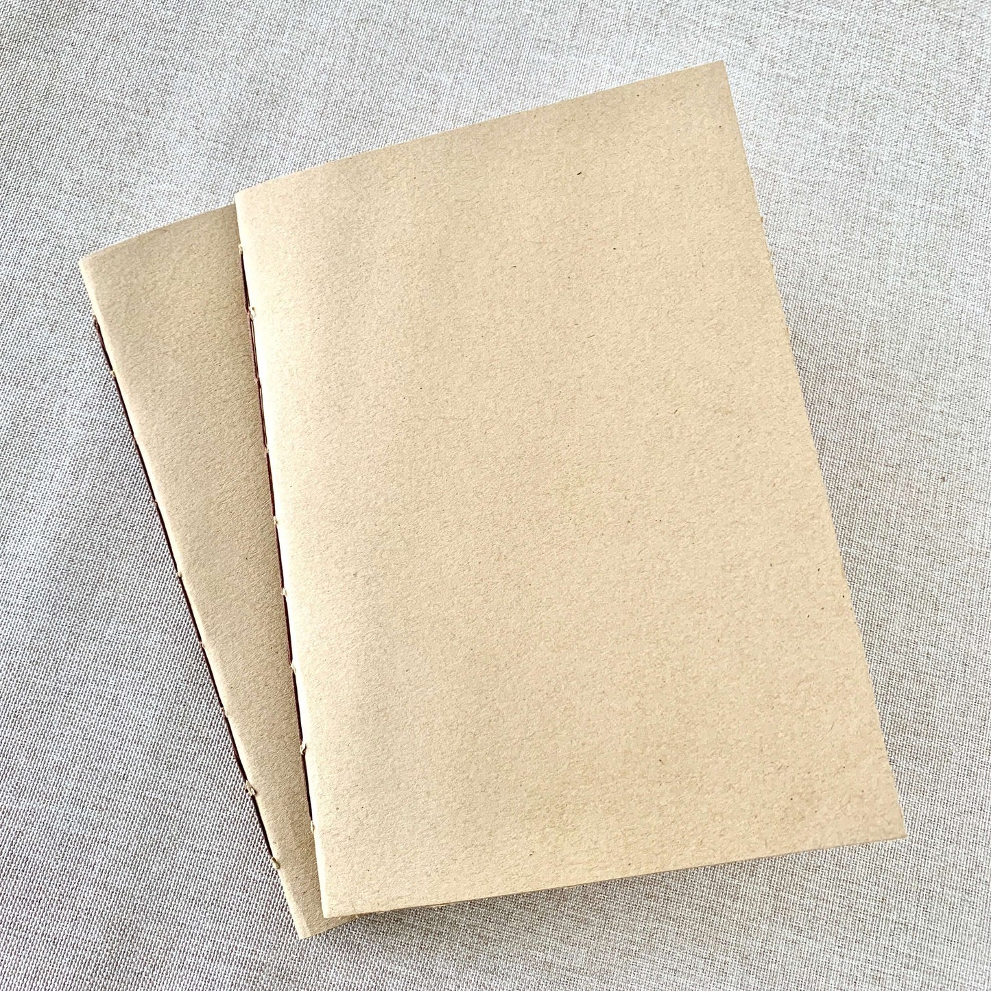 Composition Kraft Travelers Notebook Insert - A6 - Composition Ruled - Fountain Pen Friendly Notebook - Hand-Stitched Binding