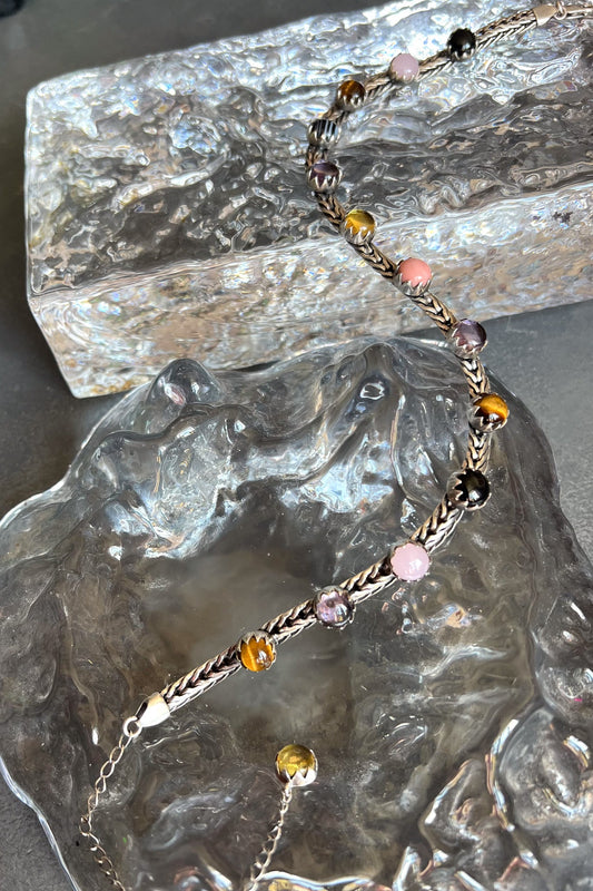 Chainmail Choker in Punk Rocks (Silver) SHIPS IN JANUARY