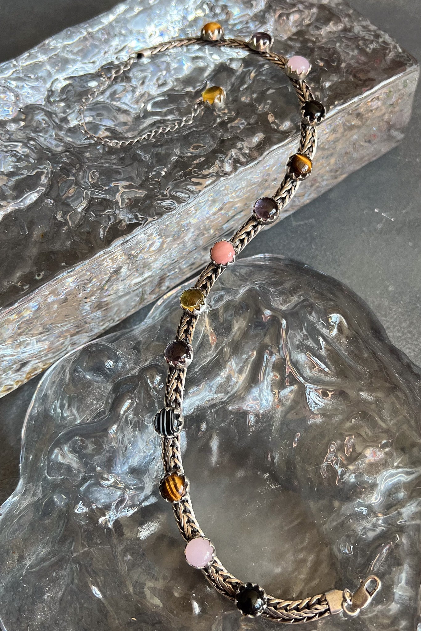 Chainmail Choker in Punk Rocks (Silver) SHIPS IN JANUARY