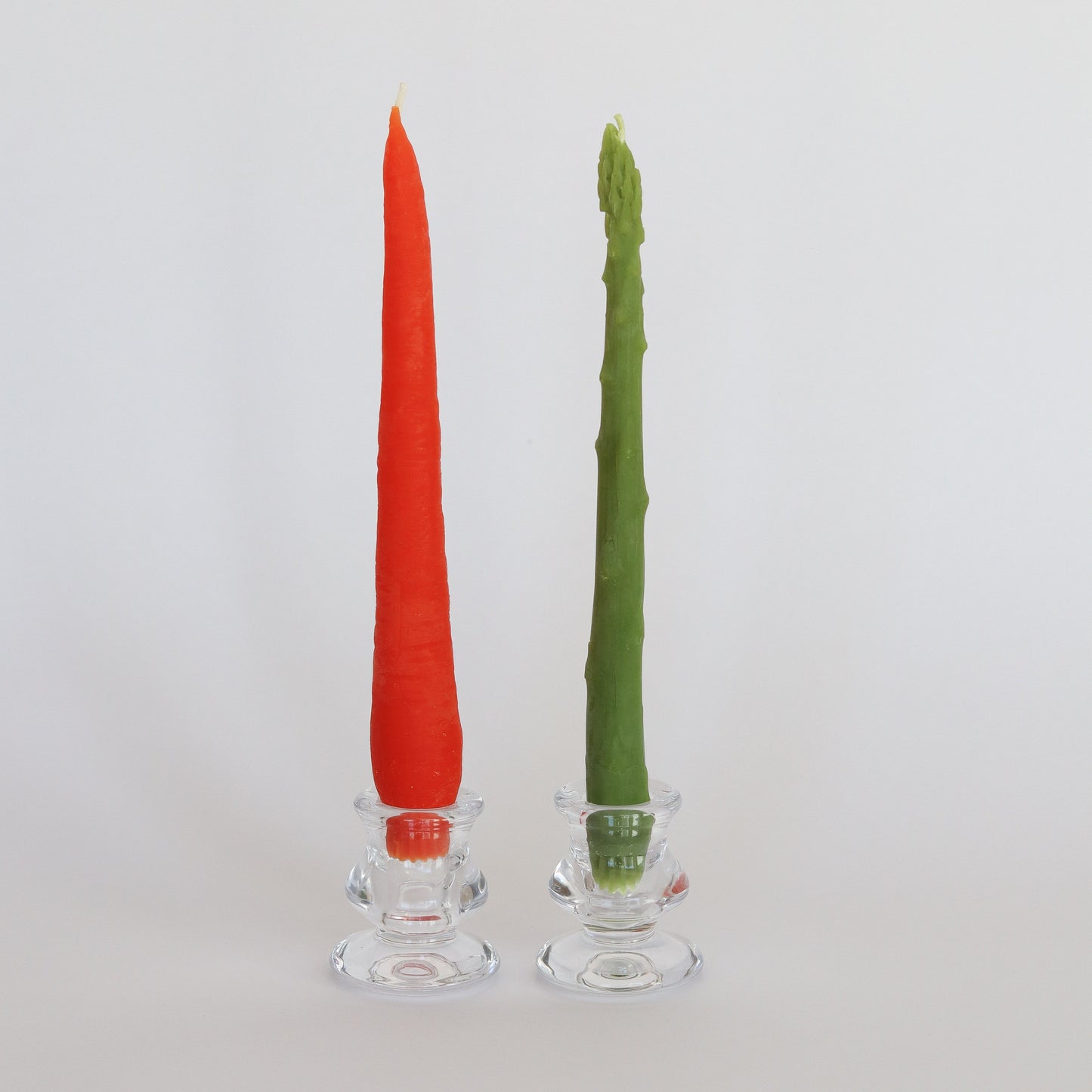 CARROT & ASPARAGUS TAPER BEESWAX CANDLE - SET OF 2 - Concordia Style Boutique