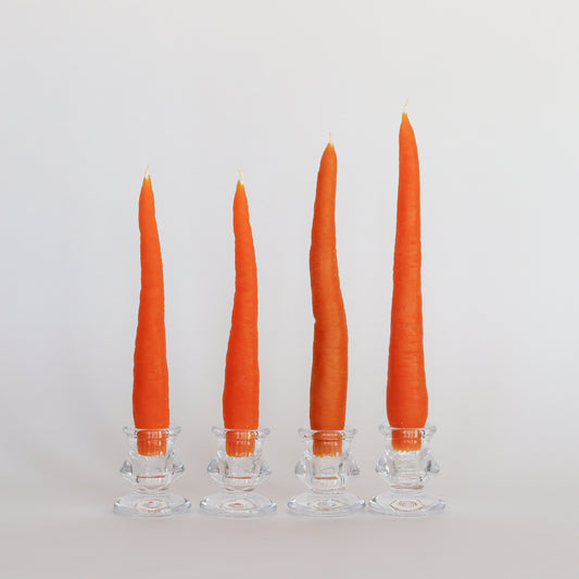 CARROT TAPER BEESWAX CANDLE - SET OF 4 - Concordia Style Boutique