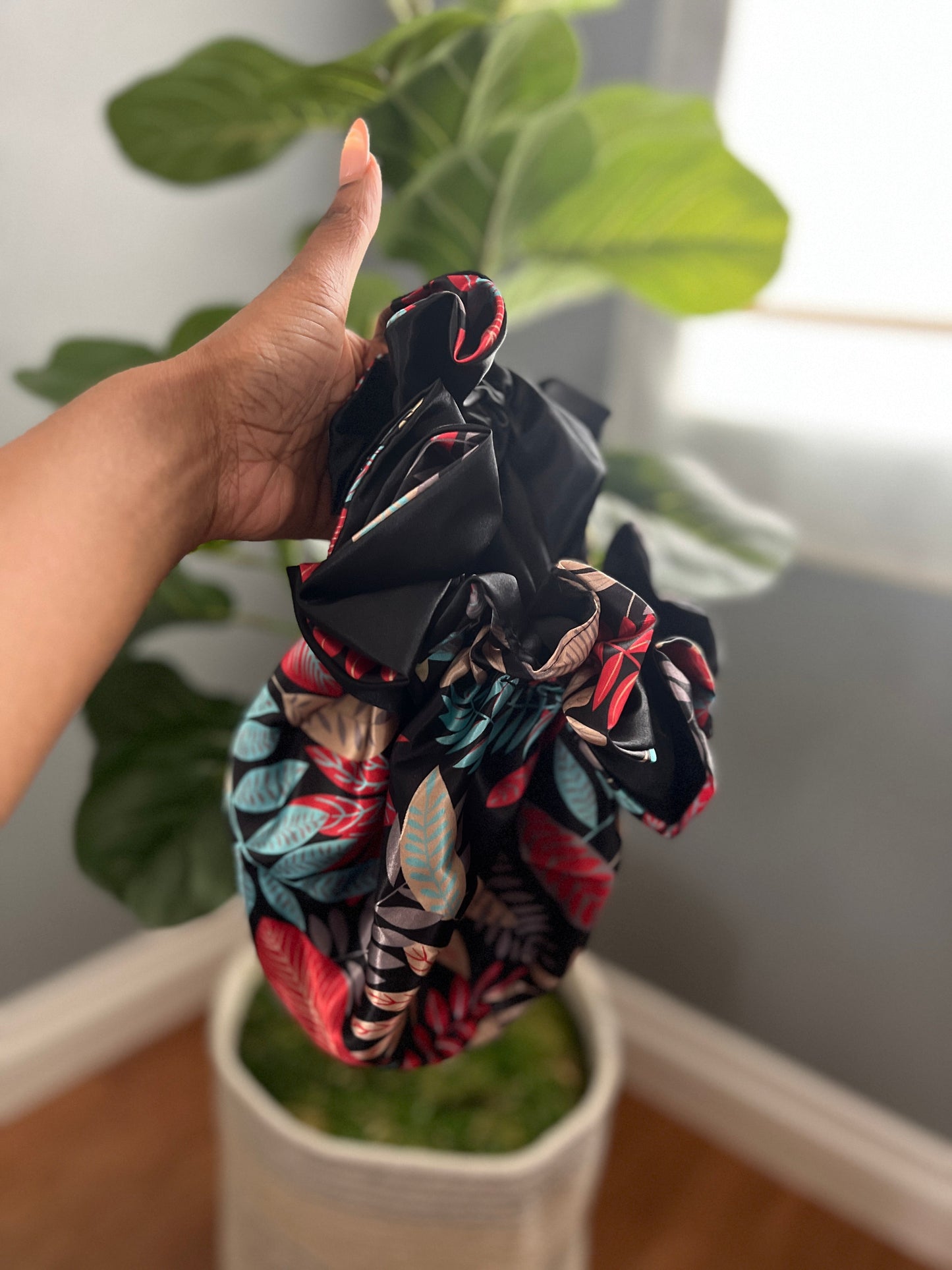 Garden Peach All Satin Bonnet