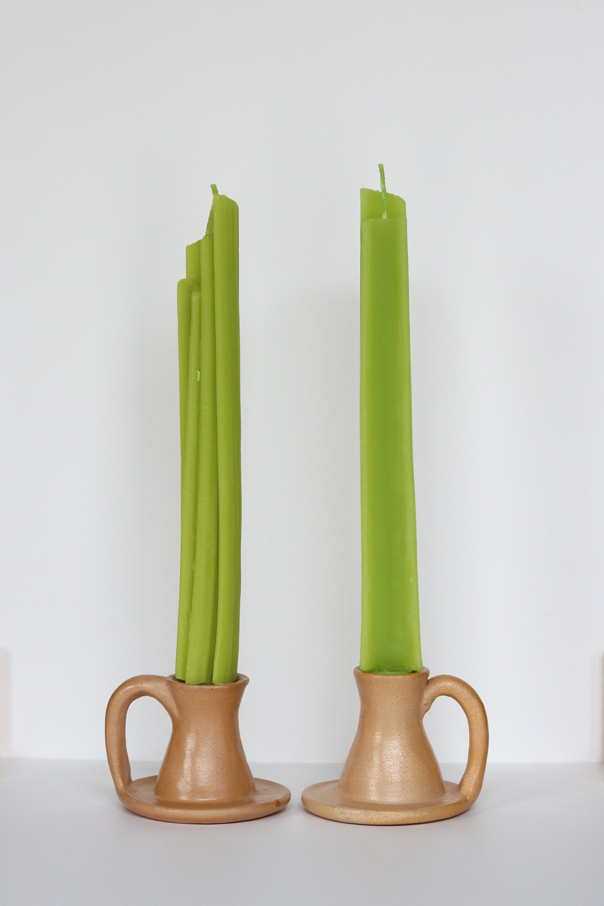 CELERY TAPER BEESWAX CANDLES - SET OF 2 - Concordia Style Boutique