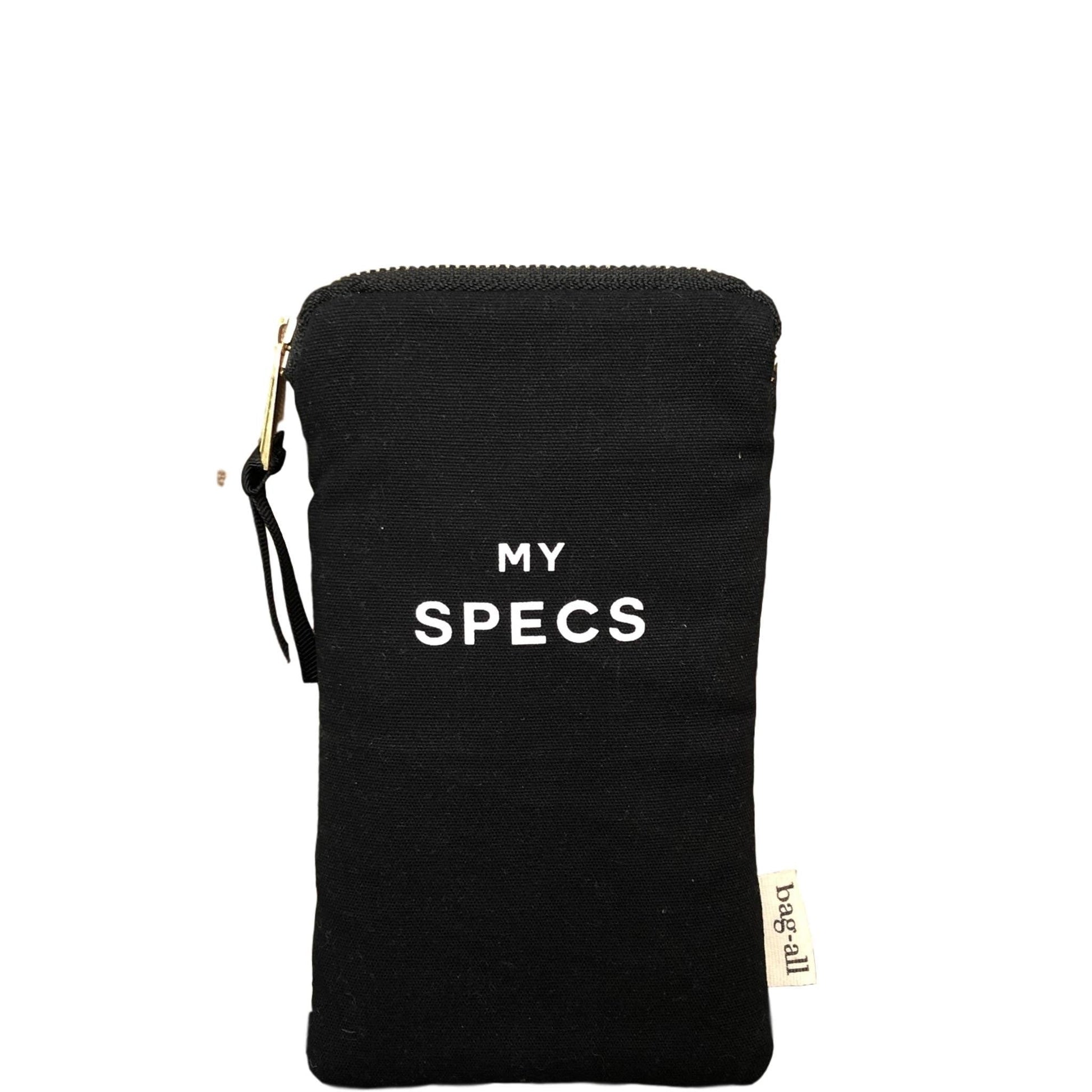 My Specs Glasses Case with Outside Pocket, Black - Concordia Style Boutique