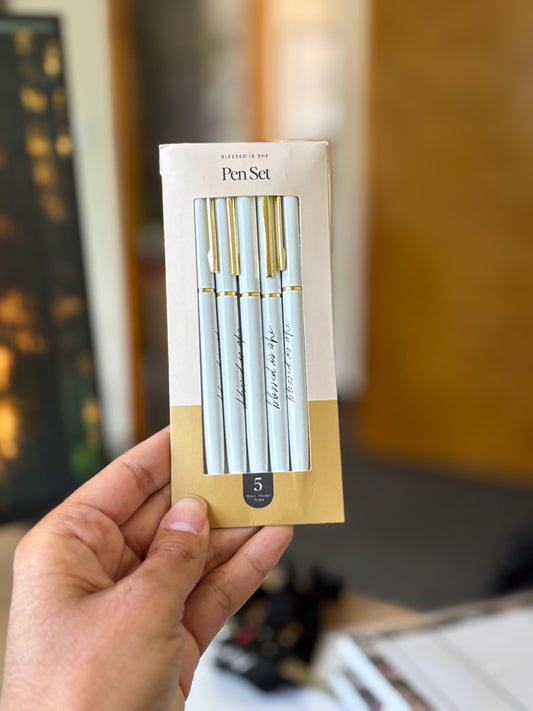 Blessed is She Five Pack Pen Set - Concordia Style Boutique