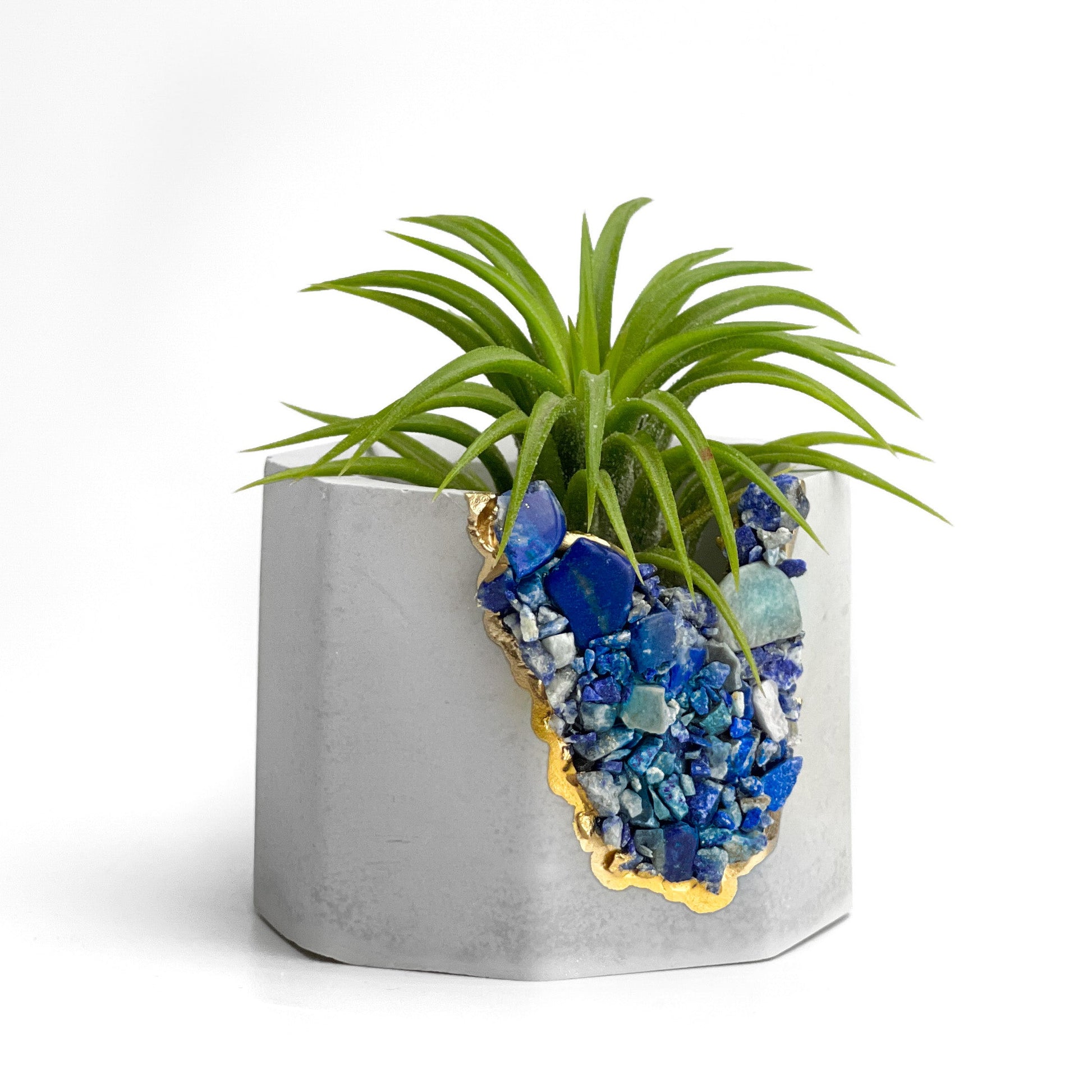 LAPIS LAZULI GEODE PLANTER - Concordia Style Boutique