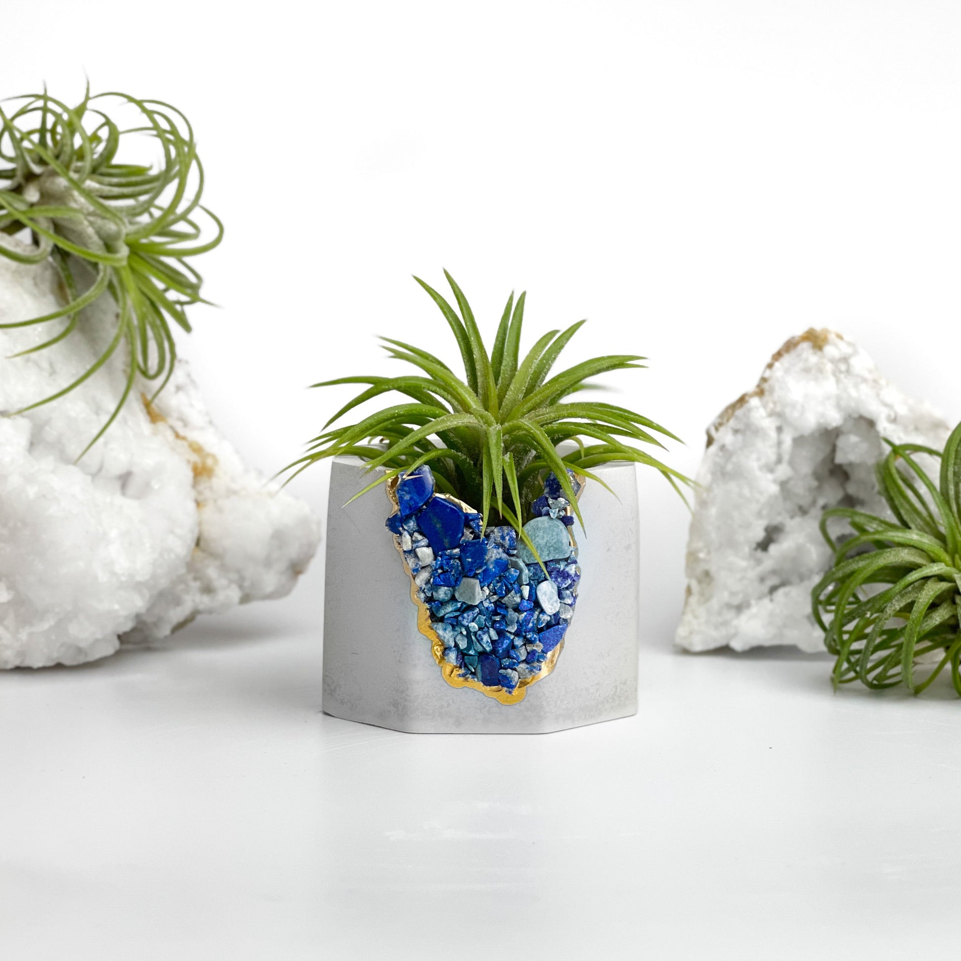 LAPIS LAZULI GEODE PLANTER - Concordia Style Boutique