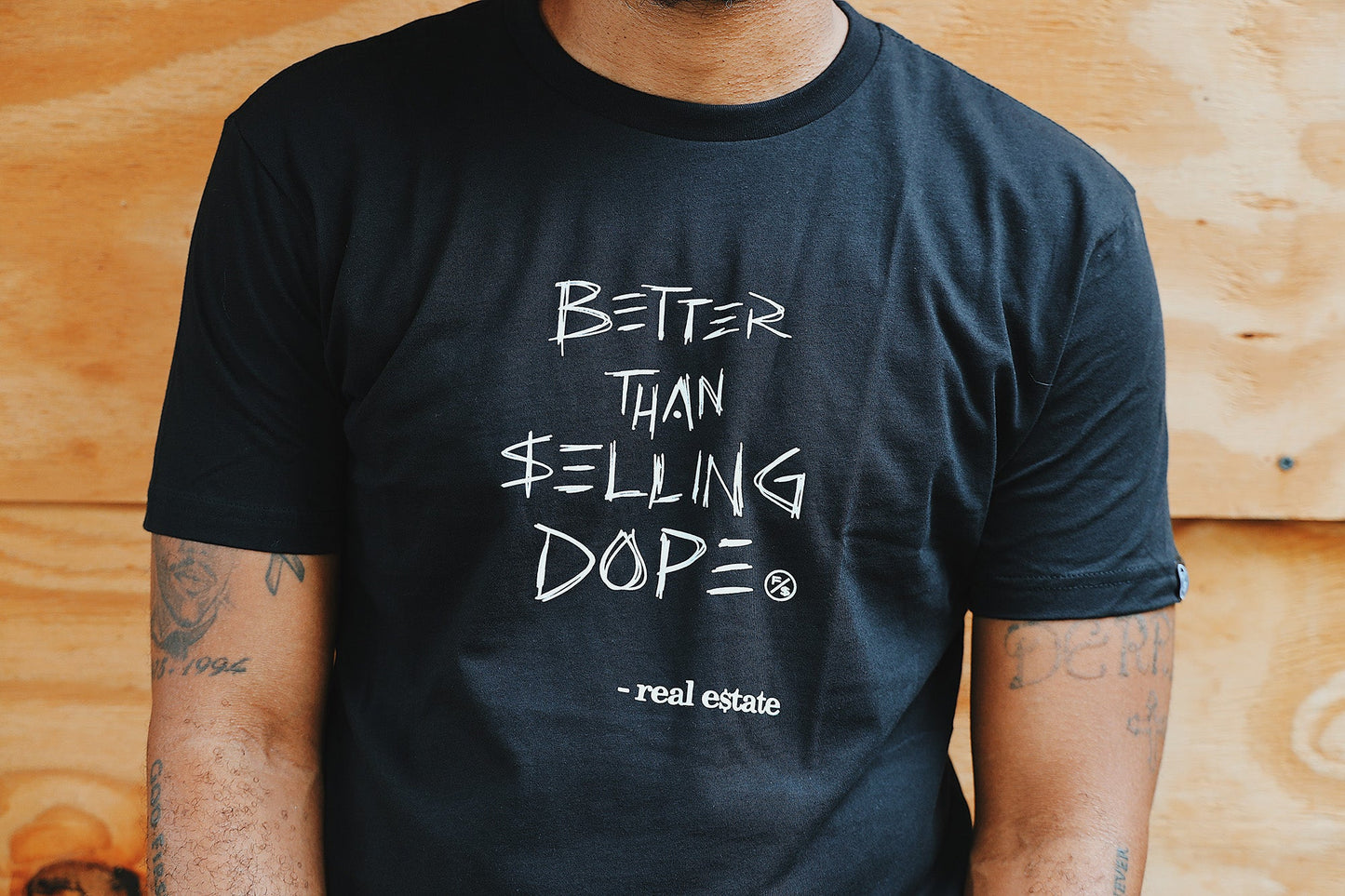 Better Than Selling Dope - Real Estate (Black Tee) - Concordia Style Boutique