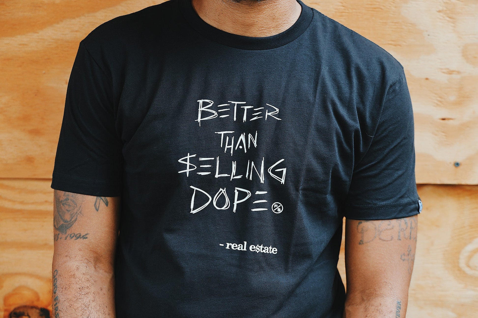 Better Than Selling Dope - Real Estate (Black Tee) - Concordia Style Boutique