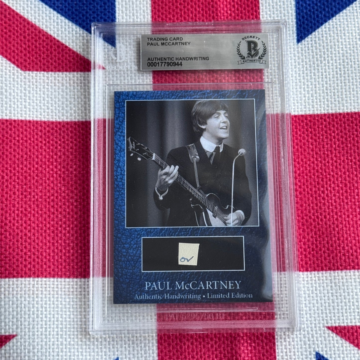 Paul McCartney Beckett Encapsulated Handwriting Removed From His Highschool Notebook
