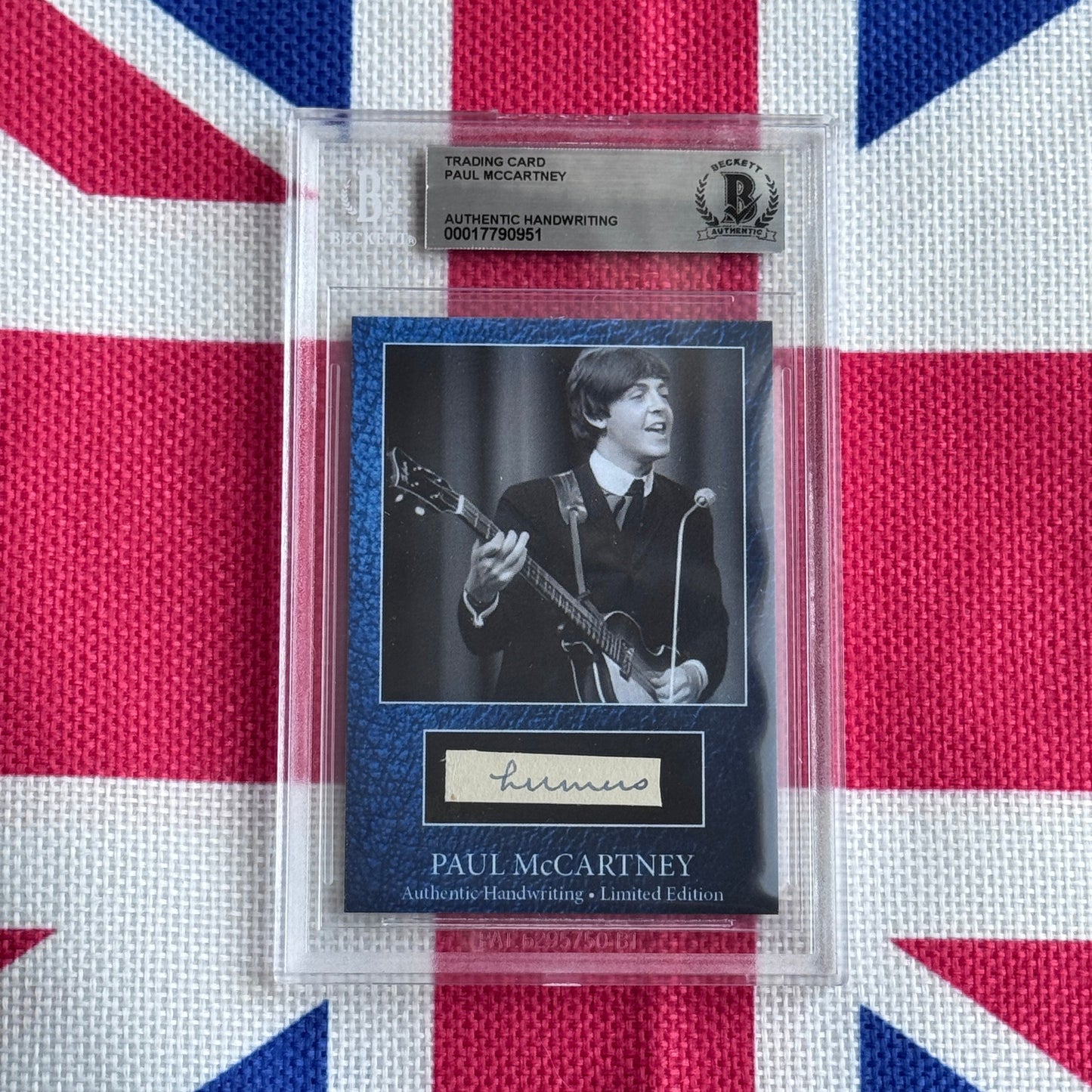 Paul McCartney Beckett Encapsulated Handwriting Removed From His Highschool Notebook