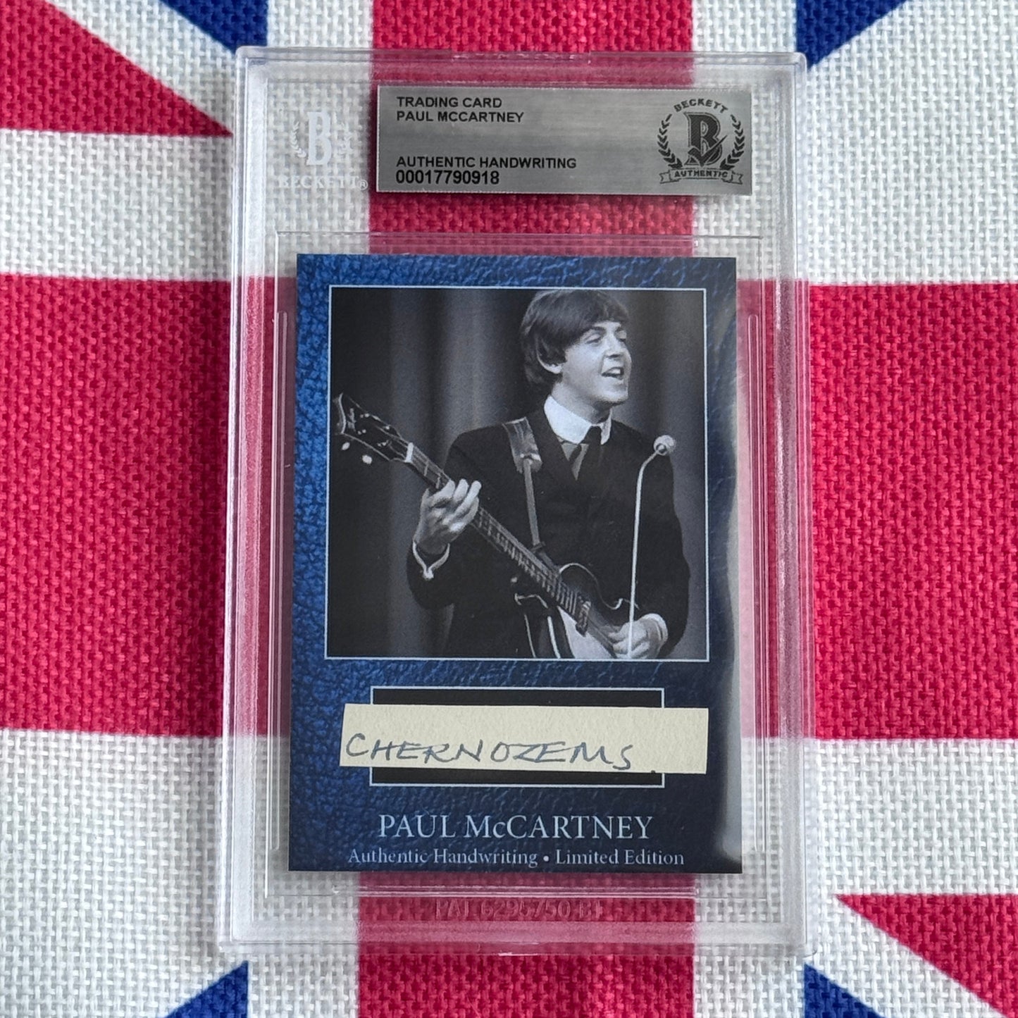 Paul McCartney Beckett Encapsulated Handwriting Removed From His Highschool Notebook