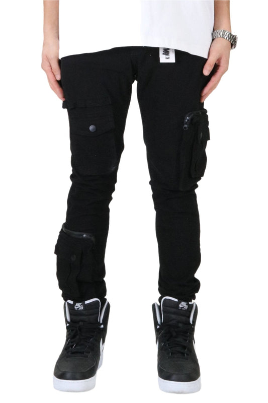 DOLCE Men's premium twill black cargo pants. - Concordia Style Boutique