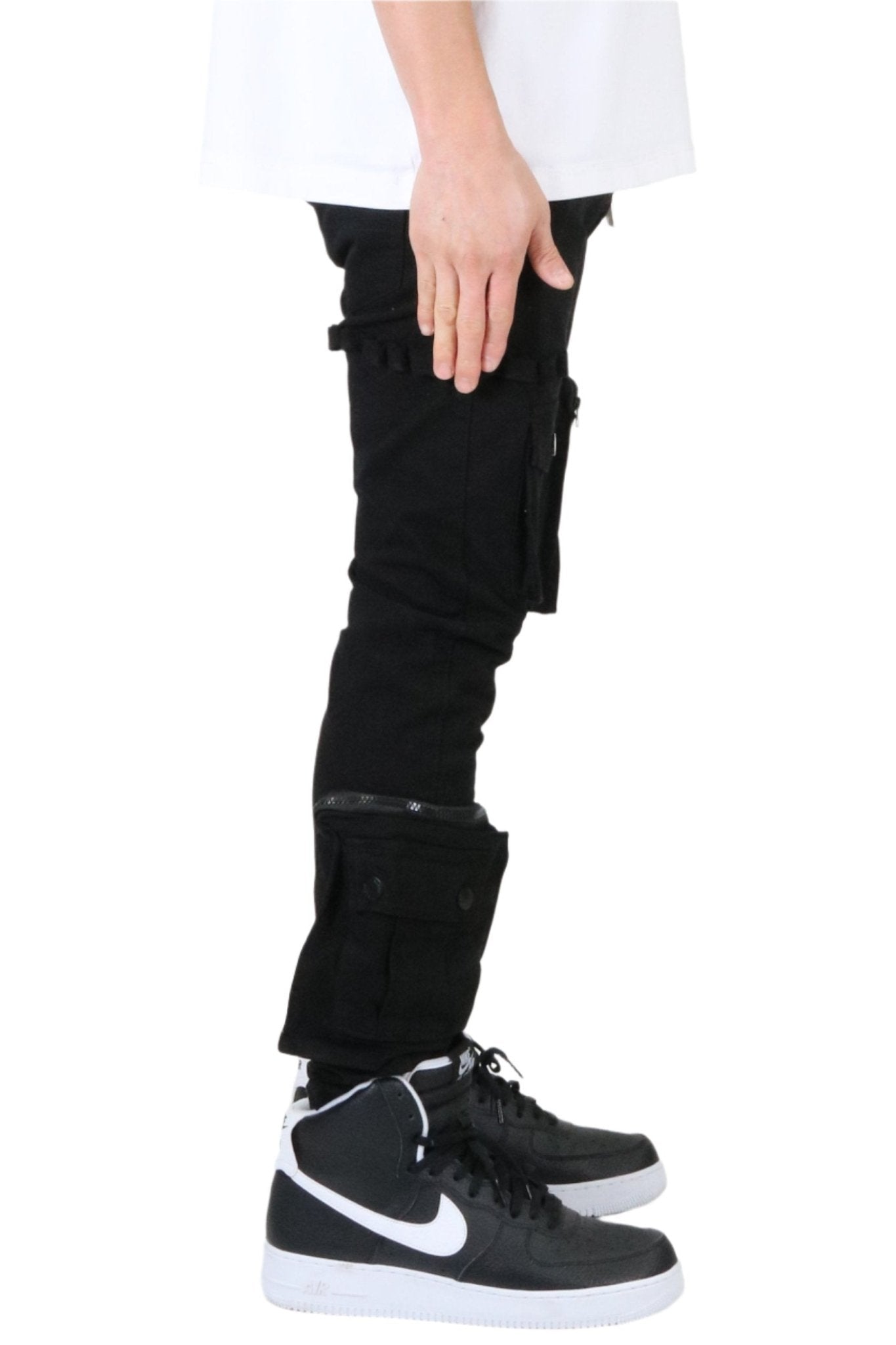 DOLCE Men's premium twill black cargo pants. - Concordia Style Boutique