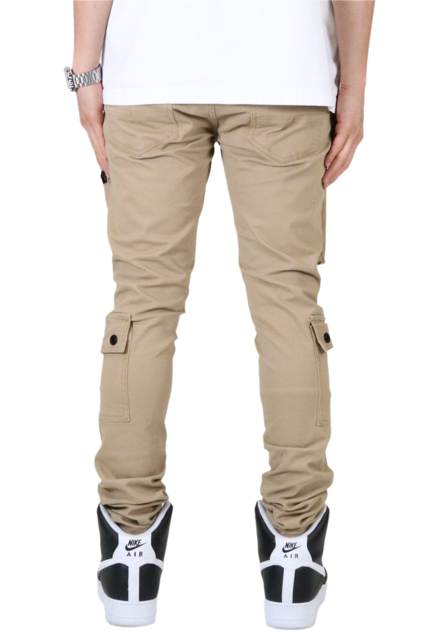 VENGE Men's premium twill khaki cargo pants. - Concordia Style Boutique