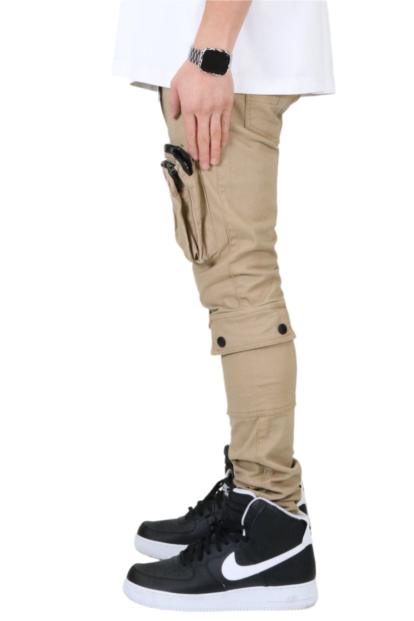 VENGE Men's premium twill khaki cargo pants. - Concordia Style Boutique