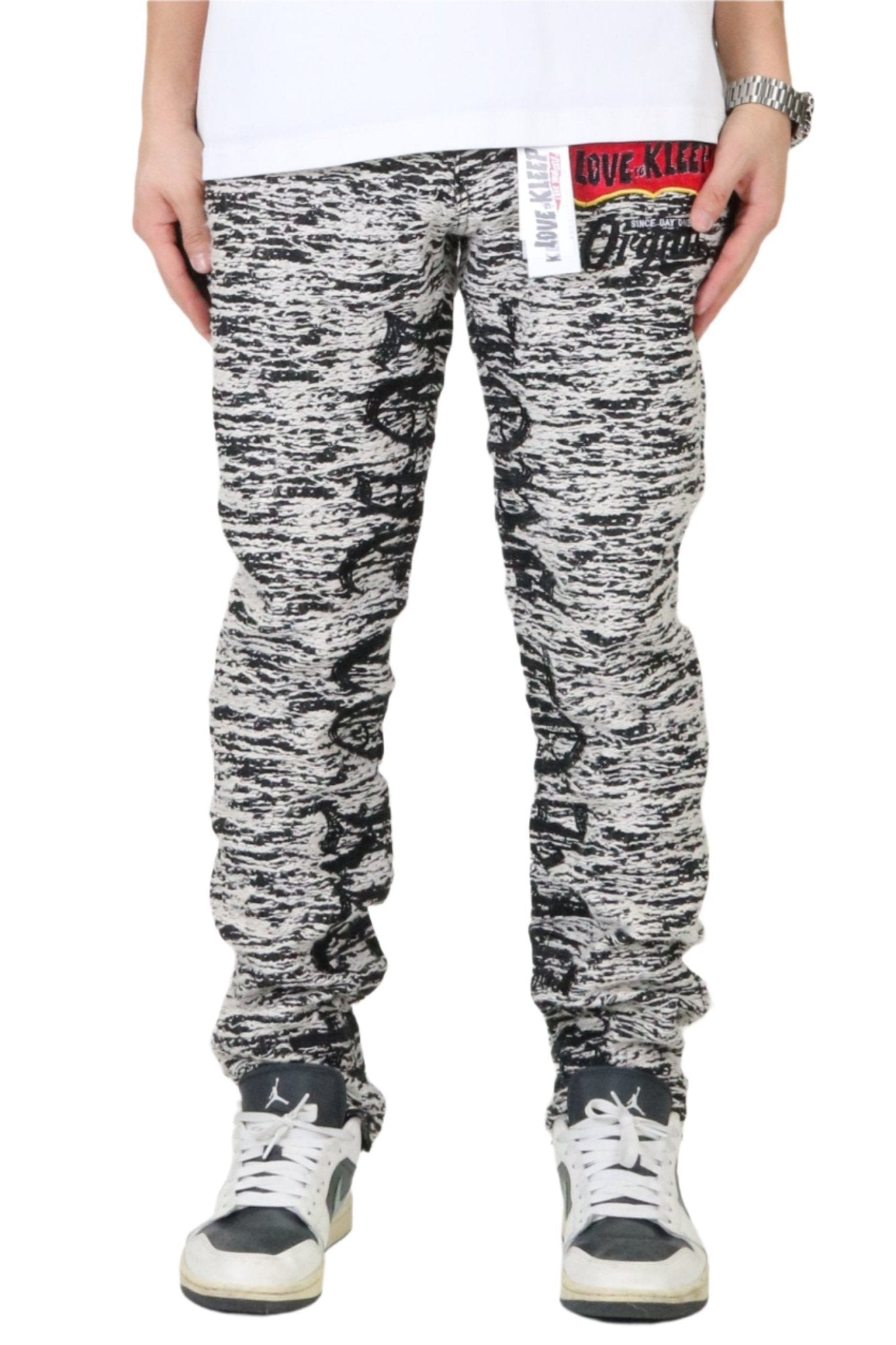 KIRK Men's premium jacquard pattern slim fit denim pant - Concordia Style Boutique