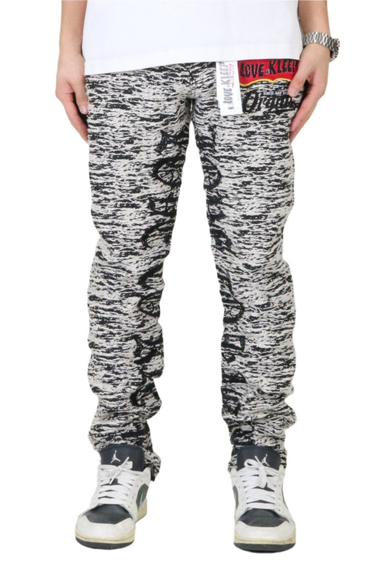 KIRK Men's premium jacquard pattern slim fit denim pant - Concordia Style Boutique