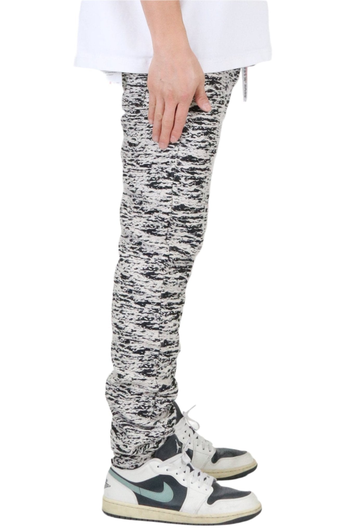 KIRK Men's premium jacquard pattern slim fit denim pant - Concordia Style Boutique