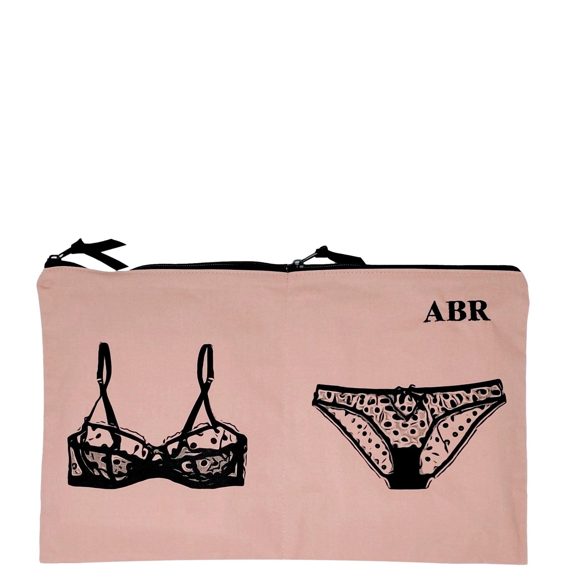 Double Lingerie Packing Pouch, Pink/Blush - Concordia Style Boutique