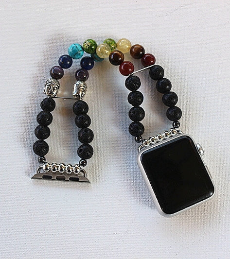 Chakra Energy Bracelet Watch Band for Apple Watch - Yoga & Meditation Mala Stones